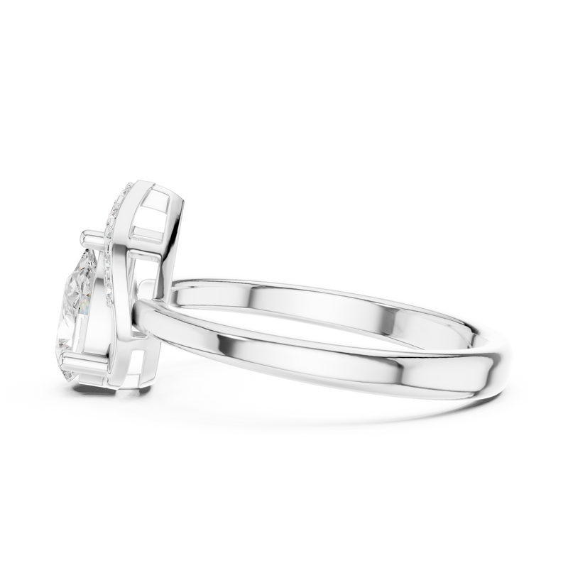 Ladies Ring DDLR-511@7 - White Gold - Image