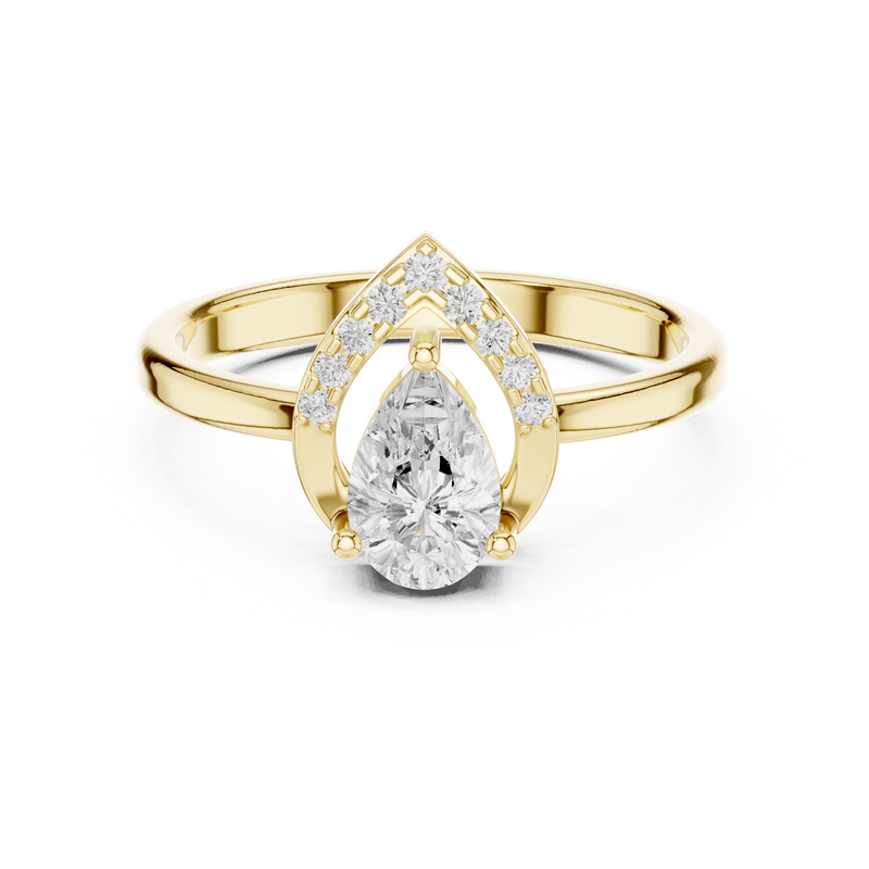 Ladies Ring DDLR-511@7 - Yellow Gold - Image