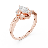 Ladies Ring DDLR-513@7 - Rose Gold - Image