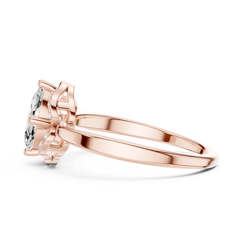 Ladies Ring DDLR-513@7 - Rose Gold - Image