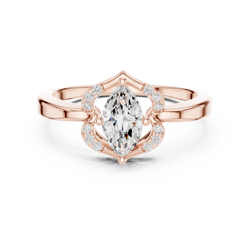 Ladies Ring DDLR-513@7 - Rose Gold - Image