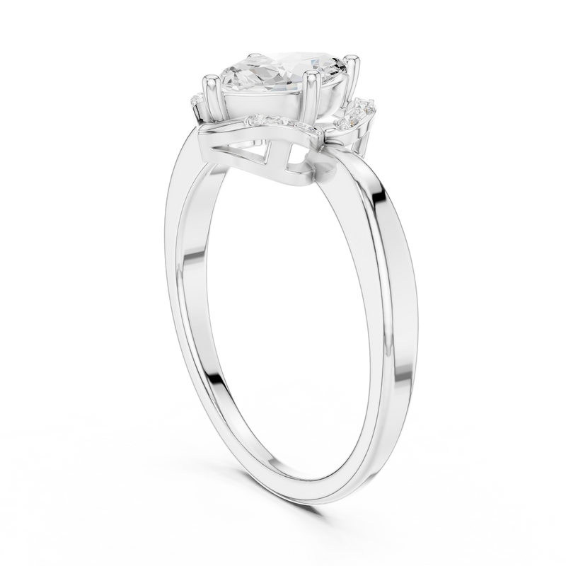 Ladies Ring DDLR-513@7 - White Gold - Image