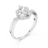 Ladies Ring DDLR-513@7 - White Gold - Image