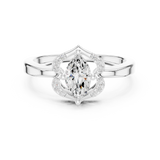 Ladies Ring DDLR-513@7 - White Gold - Image