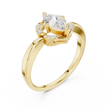 Ladies Ring DDLR-513@7 - Yellow Gold - Image