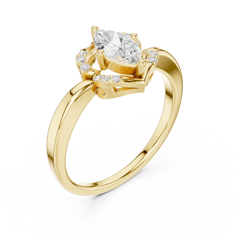 Ladies Ring DDLR-513@7 - Yellow Gold - Image