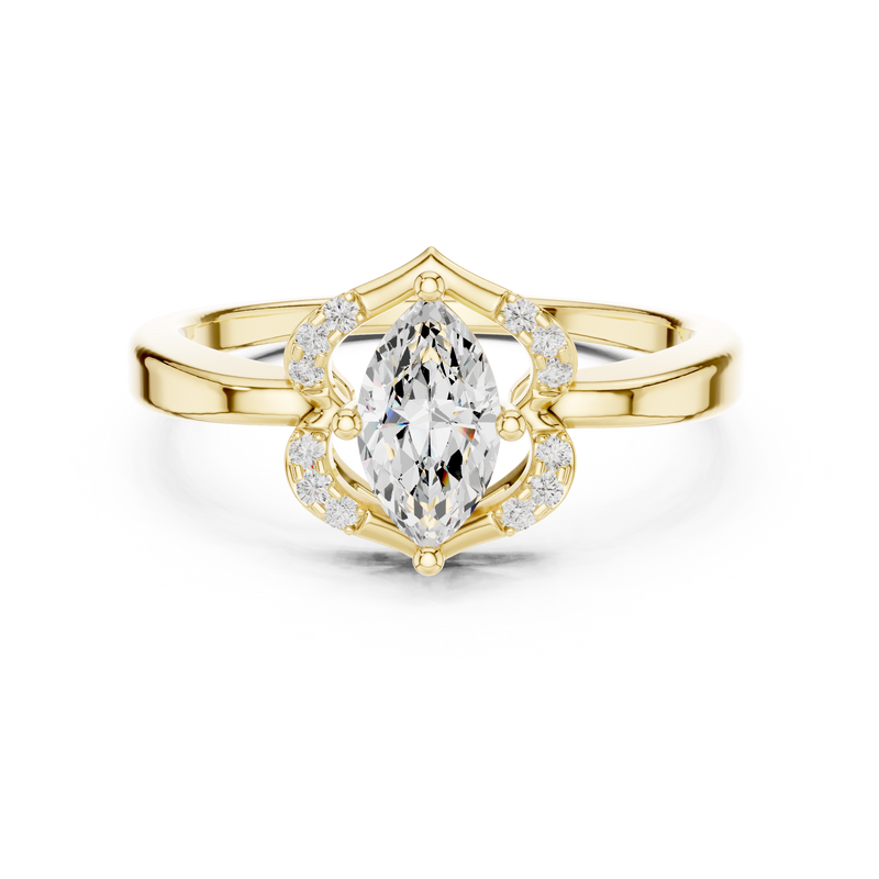 Ladies Ring DDLR-513@7 - Yellow Gold - Image