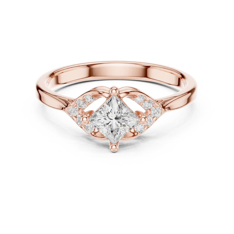 Ladies Ring DDLR-515@7 - Rose Gold - Image