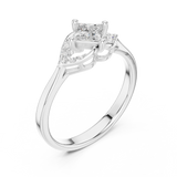 Ladies Ring DDLR-515@7 - White Gold - Image