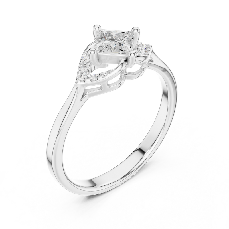Ladies Ring DDLR-515@7 - White Gold - Image