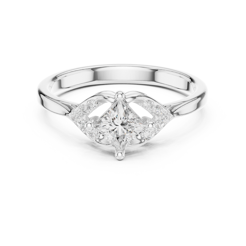 Ladies Ring DDLR-515@7 - White Gold - Image