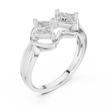 Ladies Ring DDLR-516@7 - White Gold - Image