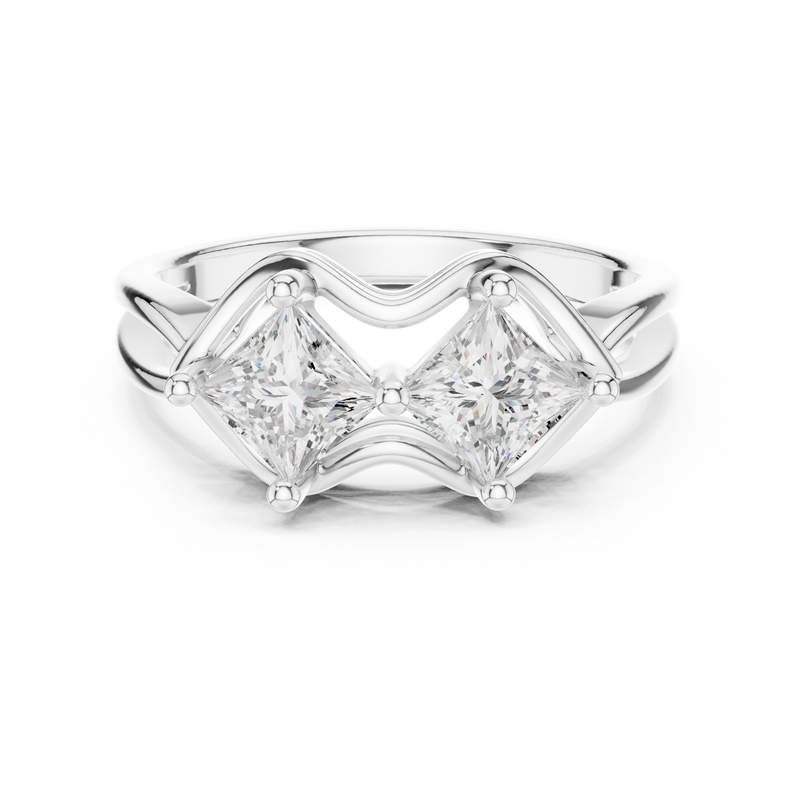 Ladies Ring DDLR-516@7 - White Gold - Image