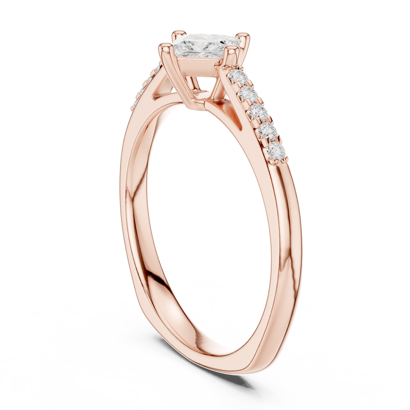 Ladies Ring DDLR-518@7 - Rose Gold - Image