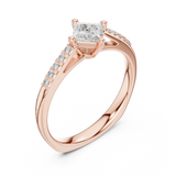 Ladies Ring DDLR-518@7 - Rose Gold - Image
