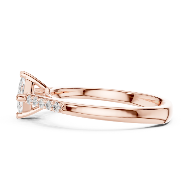 Ladies Ring DDLR-518@7 - Rose Gold - Image