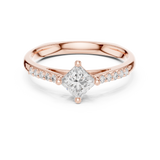 Ladies Ring DDLR-518@7 - Rose Gold - Image