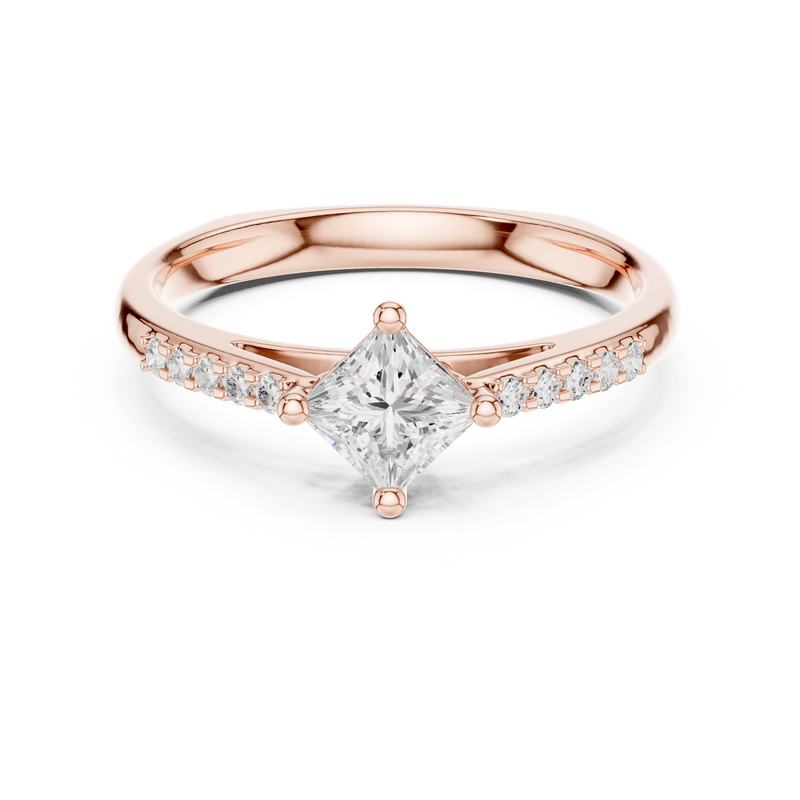 Ladies Ring DDLR-518@7 - Rose Gold - Image