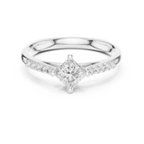 Ladies Ring DDLR-518@7 - White Gold - Image