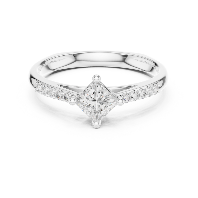 Ladies Ring DDLR-518@7 - White Gold - Image