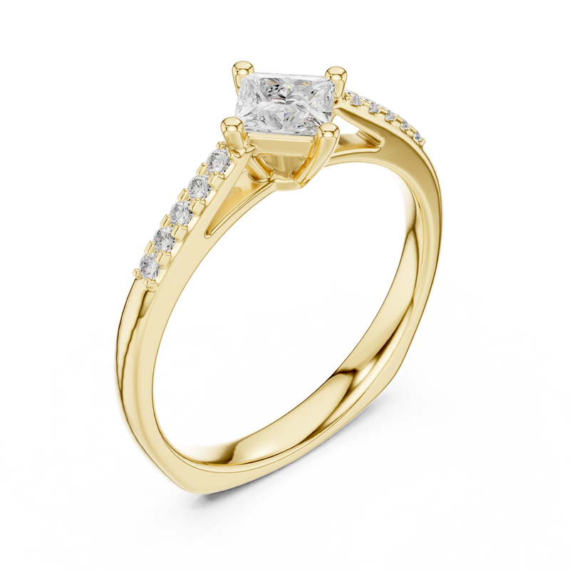 Ladies Ring DDLR-518@7 - Yellow Gold - Image