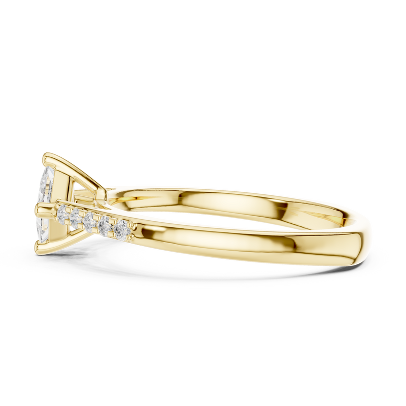 Ladies Ring DDLR-518@7 - Yellow Gold - Image