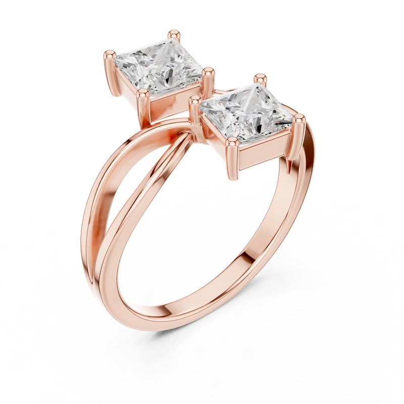 Ladies Ring DDLR-519@7 - Rose Gold - Image