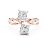 Ladies Ring DDLR-519@7 - Rose Gold - Image