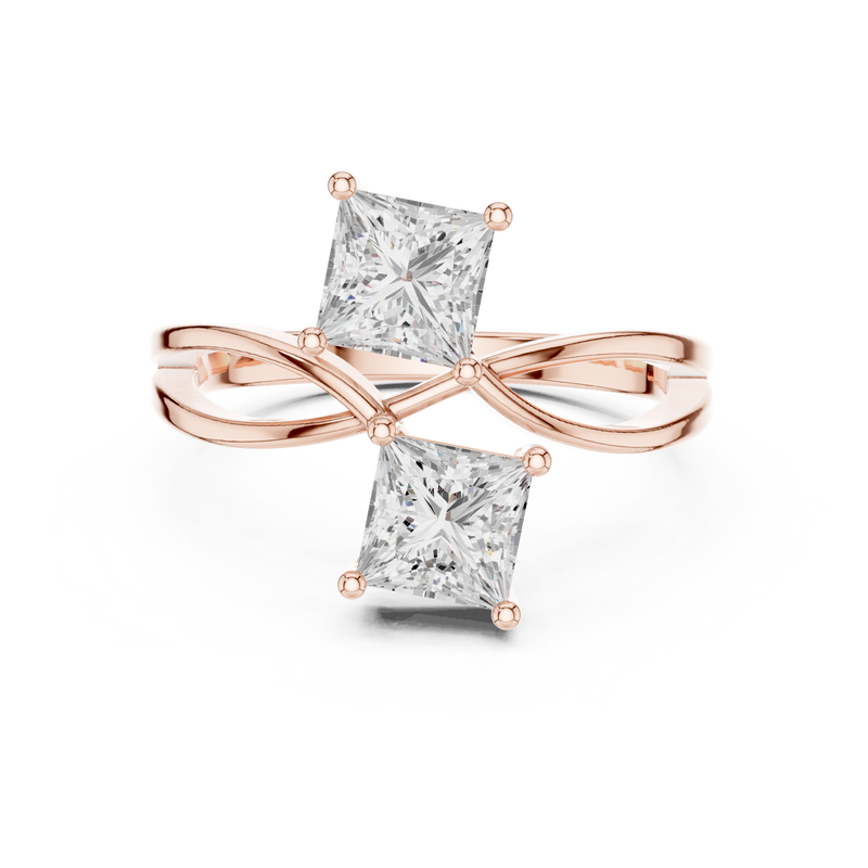 Ladies Ring DDLR-519@7 - Rose Gold - Image