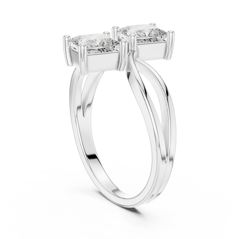 Ladies Ring DDLR-519@7 - White Gold - Image