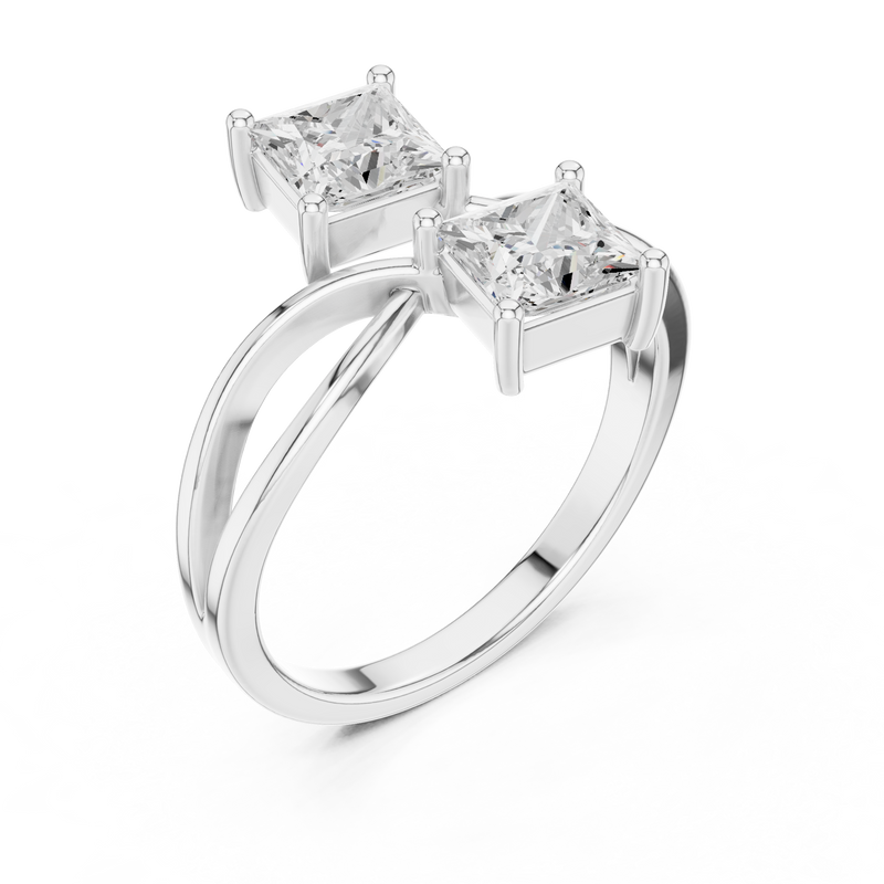 Ladies Ring DDLR-519@7 - White Gold - Image