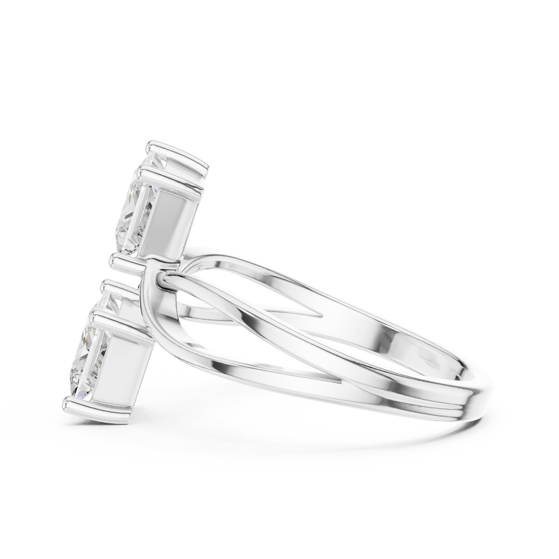 Ladies Ring DDLR-519@7 - White Gold - Image