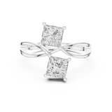 Ladies Ring DDLR-519@7 - White Gold - Image