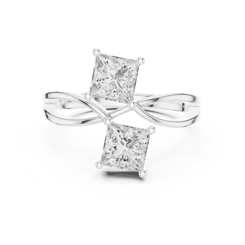 Ladies Ring DDLR-519@7 - White Gold - Image