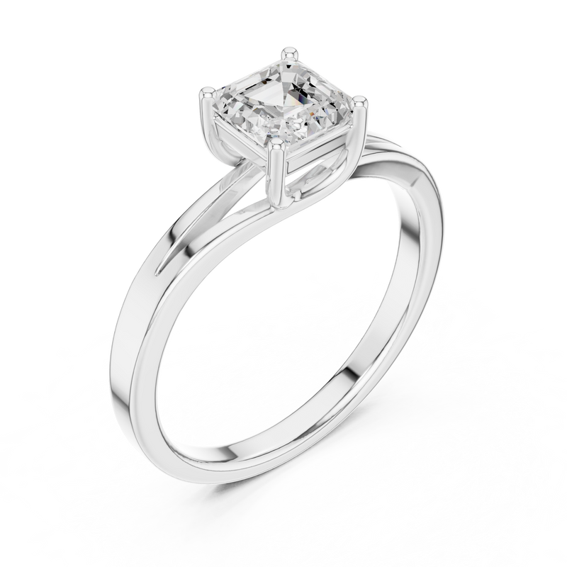 Ladies Ring DDLR-521@7 - White Gold - Image