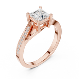 Ladies Ring DDLR-525@7 - Rose Gold - Image