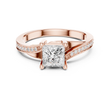Ladies Ring DDLR-525@7 - Rose Gold - Image