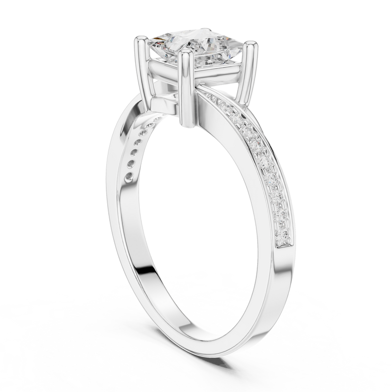 Ladies Ring DDLR-525@7 - White Gold - Image