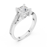 Ladies Ring DDLR-525@7 - White Gold - Image