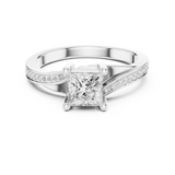 Ladies Ring DDLR-525@7 - White Gold - Image