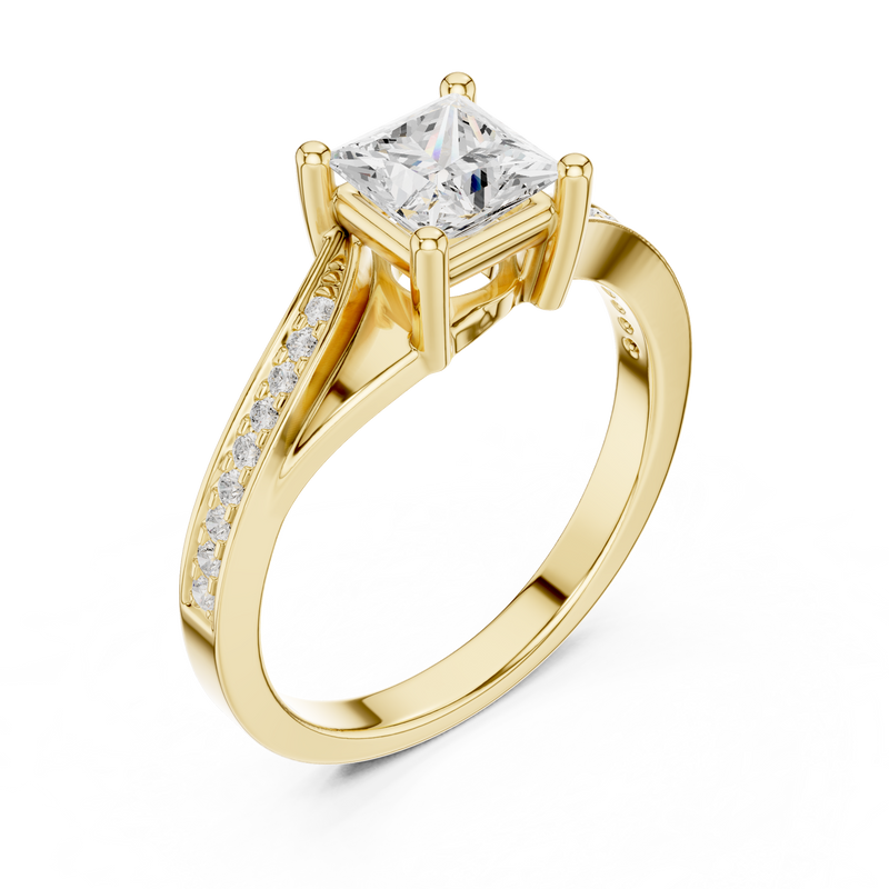 Ladies Ring DDLR-525@7 - Yellow Gold - Image
