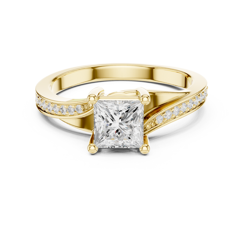 Ladies Ring DDLR-525@7 - Yellow Gold - Image
