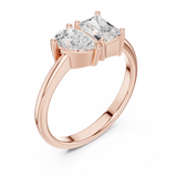 Ladies Ring DDLR-526@7 - Rose Gold - Image