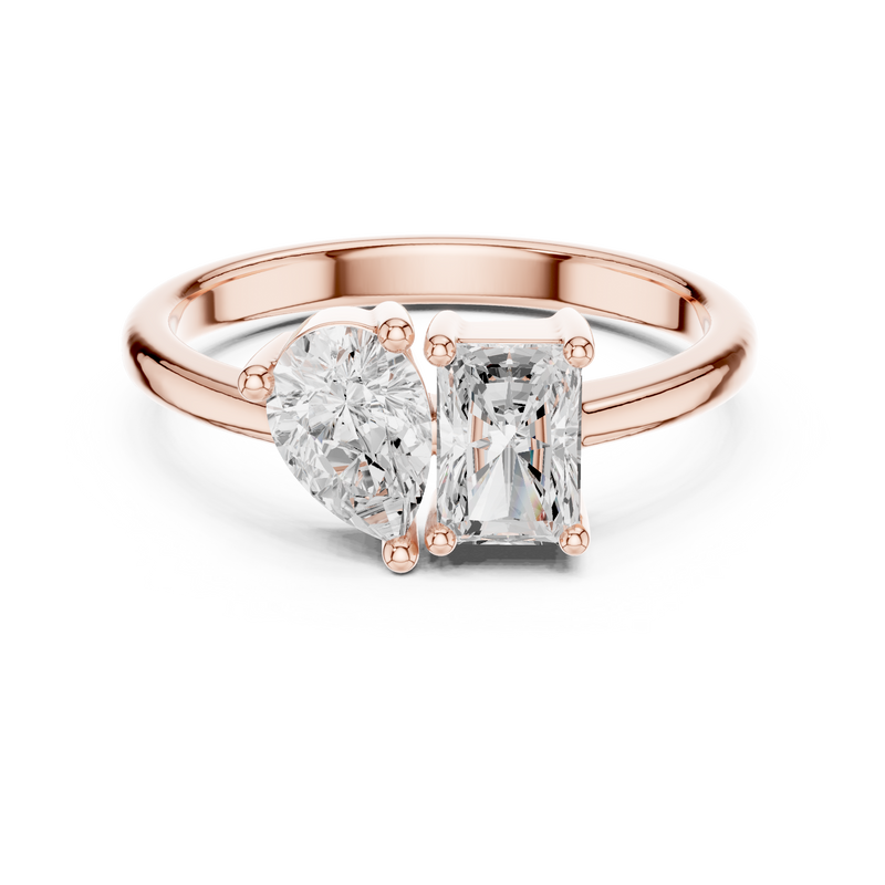 Ladies Ring DDLR-526@7 - Rose Gold - Image