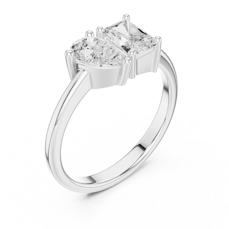 Ladies Ring DDLR-526@7 - White Gold - Image