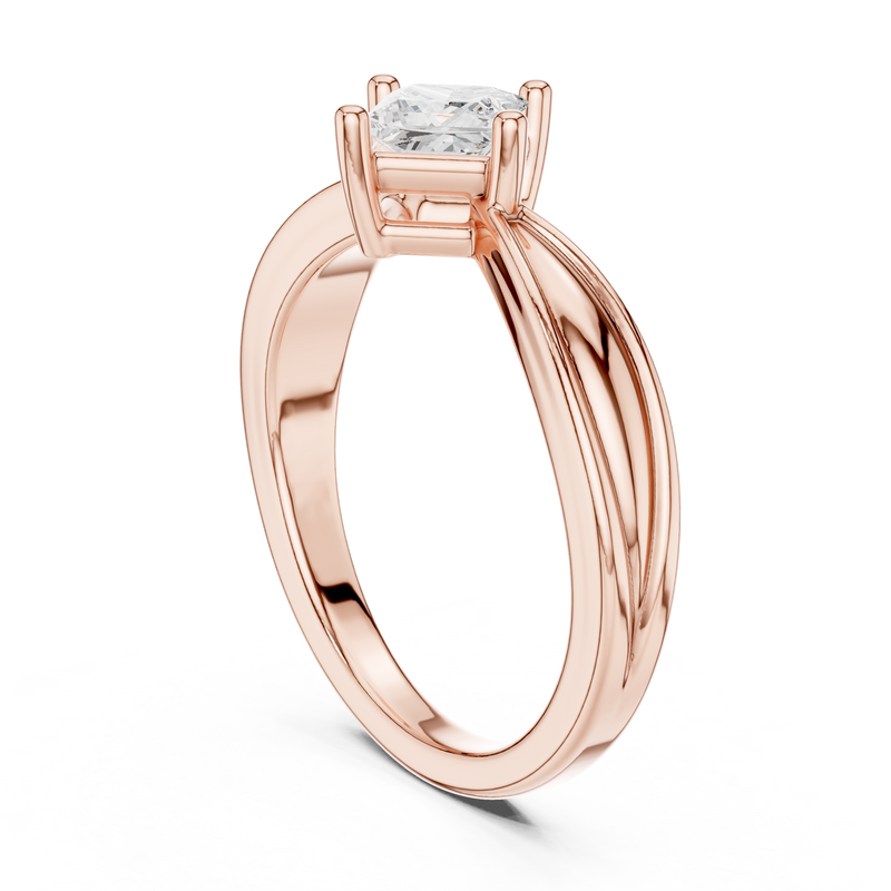 Ladies Ring DDLR-527@7 - Rose Gold - Image