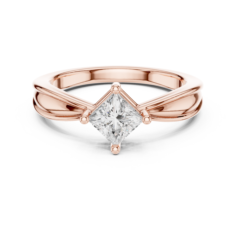 Ladies Ring DDLR-527@7 - Rose Gold - Image