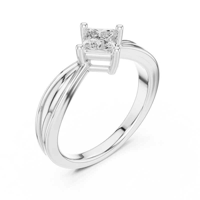 Ladies Ring DDLR-527@7 - White Gold - Image