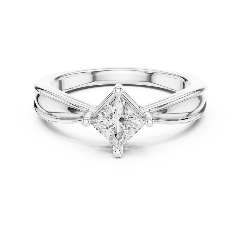Ladies Ring DDLR-527@7 - White Gold - Image