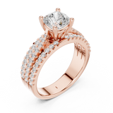 Ladies Ring DDLR-528@7 - Rose Gold - Image